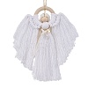 3Pcs 3 Colors Angel Wood & Cotton Threads Pendant Decoration HJEW-JM02406-3