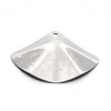 Tarnish Resistant Carved 304 Stainless Steel Fan Pendants LS-STAS-N073-10-2