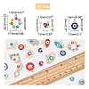30Pcs 12 Styles Alloy Enamel Pendants & 4Pcs 4 Styles Alloy Links FIND-AR0001-25-6