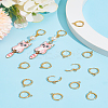 20Pcs Brass Huggie Hoop Earring Findings KK-LP0001-58-3