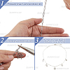 6Pcs 2 Colors 304 Stainless Steel Paperclip Chain Necklaces NJEW-SC0001-58B-4