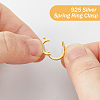 2Pcs 2 Colors 925 Sterling Silver Twister Clasp STER-FH0001-09-3