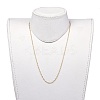 304 Stainless Steel Singapore Chain Necklaces X-NJEW-JN02662-03-4