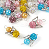 20Pcs 5 Colors Polymer Clay & Glass Rhinestone Pendants FIND-TA0004-83-2
