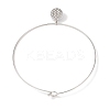 Brass with ABS Imitation Pearl Charm Necklace BJEW-Q350-05D-P-3