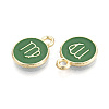 Alloy and Enamel Charms ENAM-T021-28H-2