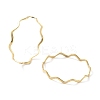 Ion Plating(IP) 304 Stainless Steel Wave Finger Rings X-RJEW-G298-01G-1