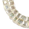 Electroplate Glass Beads Strands EGLA-H108-01A-AB07-3