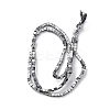 Electroplated Natural Lava Rock Beads Strands G-A256-B01-01C-3