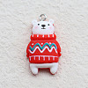 Christmas Theme Opaque Resin Pendants LS-RESI-H034-03B-1