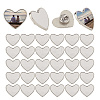 20 Sets Alloy Sublimation Blank Brooch Pin DIY-SP0003-03C-1