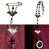 Halloween Jewelry Tibetan Style Pendants TIBEP-SC0001-20-3