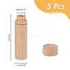 5Pcs Wooden Sewing Needle Holder Storage Case AJEW-FH0004-83-2