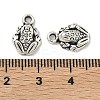 Tibetan Style Alloy Frog Charms TIBEP-O009-28-4