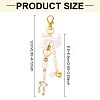 CCB Plastic & Acrylic Imitation Pearl & Alloy Pendant Decorations HJEW-YW00090-02-2