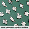 20Pcs 5 Style 201 Stainless Steel Pendants STAS-UN0030-22-6