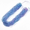 Baking Paint Transparent Glass Beads X1-DGLA-A035-T8mm-A06-2