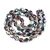 Electroplate Glass Beads Strands EGLA-T021-10I-2