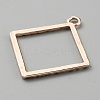Alloy Open Back Bezel Pendants FIND-TAC0017-41A-RG-2