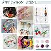 12 Strands 6 Colors Glass Beads Strands EGLA-GO0001-07C-6
