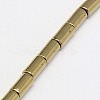 Electroplate Non-magnetic Synthetic Hematite Beads Strands G-J162-B-M-4