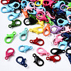 40Pcs Spray Painted Eco-Friendly Alloy Lobster Claw Clasps PALLOY-YW0001-24-NR-1
