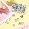 80Pcs 5 Styles Tibetan Style Zinc Alloy Charms TIBEP-FS0001-38-8