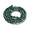 Electroplate Opaque Glass Beads Strands EGLA-A035-P6mm-A06-2