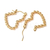 Ion Plating(IP) Heart 304 Stainless Steel Hoop Earrings for Women STAS-A057-19G-2