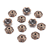 6-Petal Tibetan Style Alloy Flower Bead Caps LS-TIBE-S220-R-01-NR-1