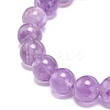 Natural Amethyst Beaded Stretch Bracelet BJEW-JB08879-05-5