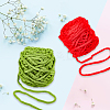 2 Skeins 2 Colors Polyester Yarn OCOR-CY0002-63B-7