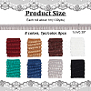 8Pcs 8 Colors 1M Polyester Ruffled Elastic Lace Trim OCOR-NB0001-93B-2