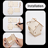 20 Sets 10 Style DIY Unfinished Wood Wind Chime & Bird House Making Kits DIY-BC0012-21-4