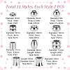 22Pcs 11 Styles Stainless Steel Beads STAS-GA0001-75-2