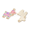 Alloy Enamel Pendants ENAM-O001-08F-G-2