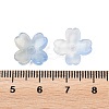 Two Tone Transparent Glass Bead Caps GLAA-Z020-02-4