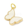 Brass Enamel Pendants KK-B114-16G-01-2
