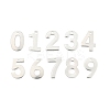 Tarnish Resistant 201 Stainless Steel Number Charms STAS-S035-M-1