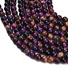 Natural Tiger Eye Beads Strands G-F591-18-8mm-10-5