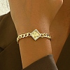 Virgin Marry Theme Brass Micro Pave Clear Cubic Zirconia Link Bracelets SO7559-2-3
