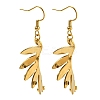 Ion Plating(IP) 304 Stainless Steel Earrings for Women EJEW-E304-13G-1