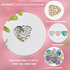 DICOSMETIC 24Pcs 3 Colors 304 Stainless Steel Pendant STAS-DC0012-33-3