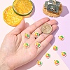 10PCS 10Pcs Fruit 304 Stainless Steel Enamel Charms STAS-YW0003-17G-5