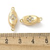 Brass Micro Pave Clear Cubic Zirconia Box Clasps KK-Z083-06G-3
