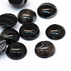 Dyed Natural Striped Agate/Banded Agate Cabochons X-G-R348-16mm-02-1