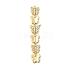 Brass Micro Pave Cubic Zirconia Big Pendants KK-C164-01E-G-1