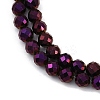 Electroplated Synthetic Non-magnetic Hematite Beads Strands G-H072-B01-01F-3