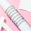 8Pcs 8 Colors Polymer Clay Beaded Stretch Bracelets BJEW-SW00147-5