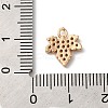 Brass Micro Pave Cubic Zirconia Charms KK-C062-046G-02-3